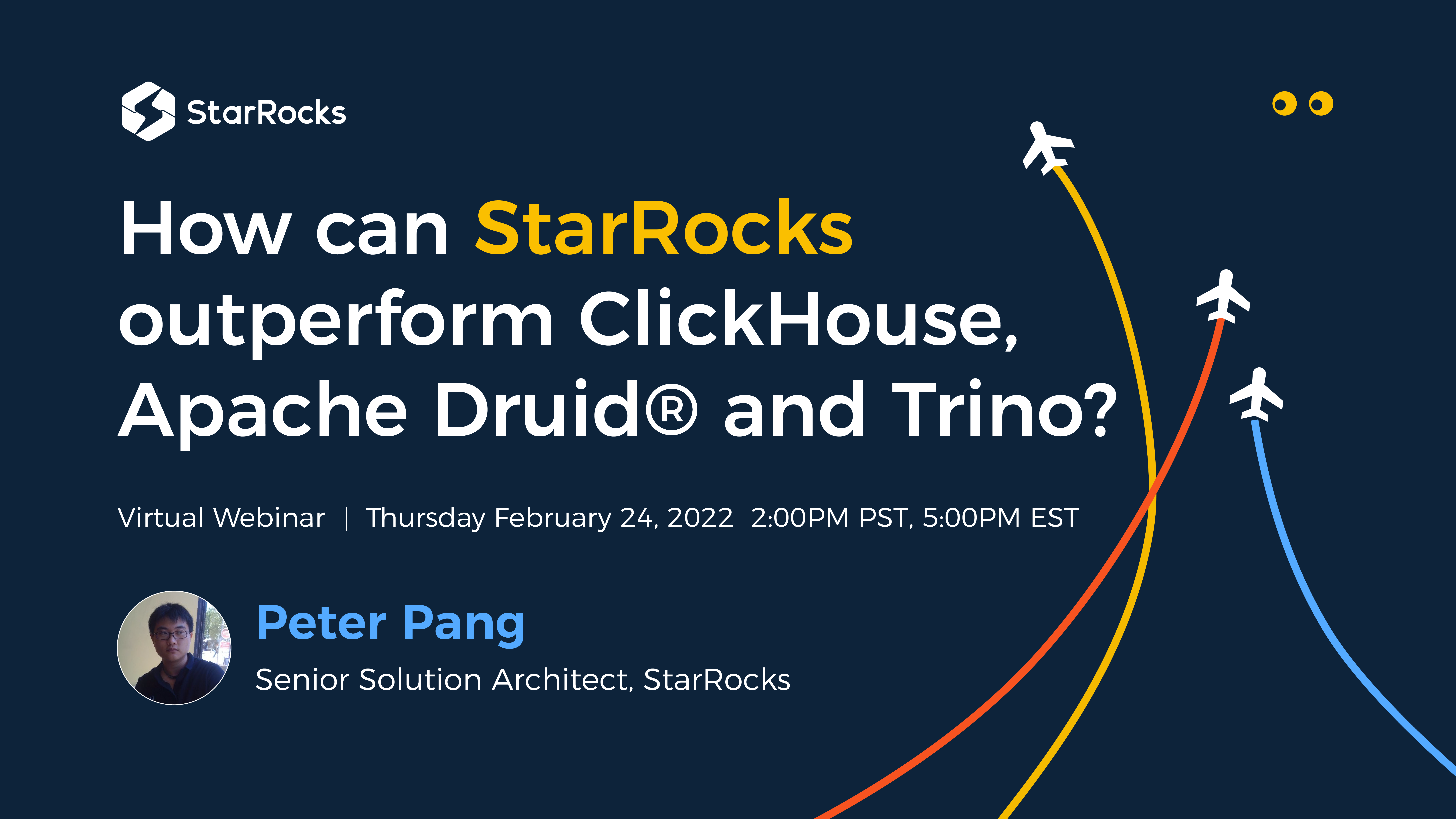 [Webinar Video] How can StarRocks outperform ClickHouse, Apache Druid® and Trino？